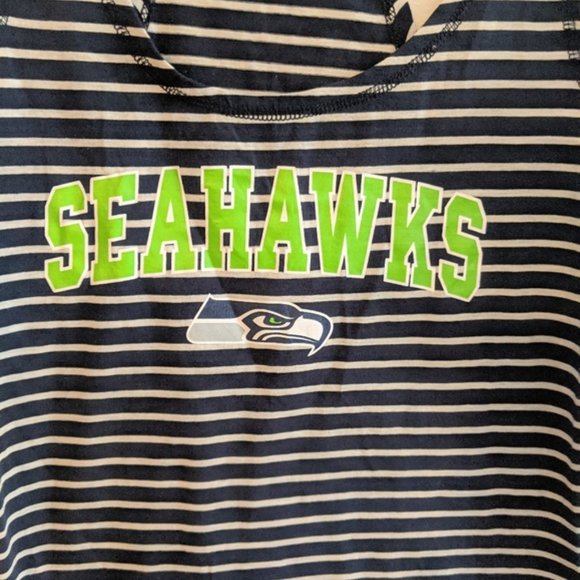 NWOT Seattle Seahawks Logo Striped Tank Top Women Size Small - Picture 4 of 4